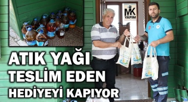 Atık yağı teslim et hediyeyi kap