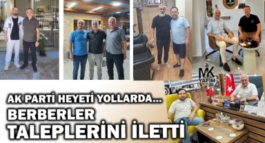 Berber esnafı talepleri iletti