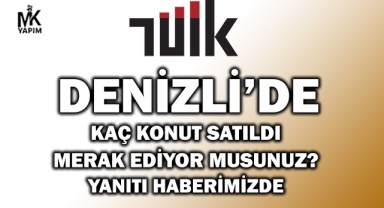 Denizli’de kaç konut satıldığı belli oldu. İşte rakamlar…