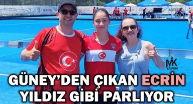 Güney'den çıkan Ecrin, milli takımda yıldız gibi parlıyor