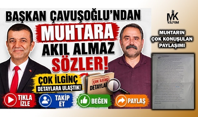 Hakaret ettiği muhtar eski ilçe başkanı çıktı