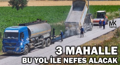 Tavas’ta 3 mahalleyi birbirine bağlayan yol ağı yenileniyor