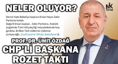 Ümit Özdağ Chp'li başkana rozet taktı